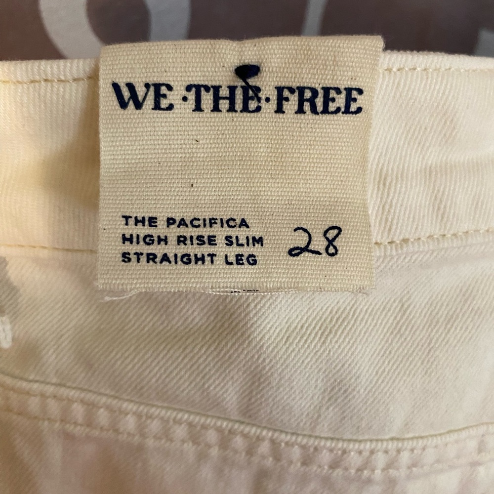 NWT We The Free High The Pacífica high rise slim straight leg - Picture 3 of 4